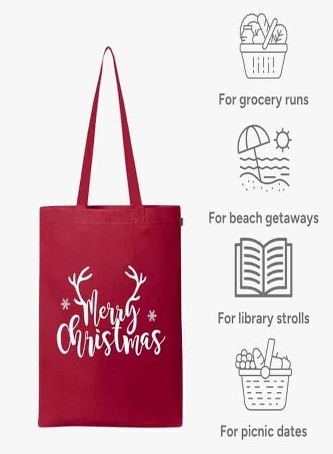Ecoright Canvas Tote Bags for Women, College Bag for Girls, 100% Organic Cotton Tote Bag for Shopping, Travel & beach - Image 5